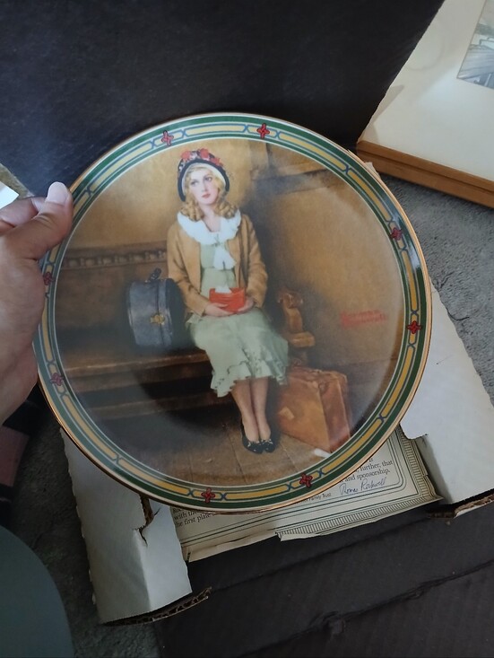 Other - Norman Rockwell Collector's Plate With Certificate Of Authenticity
